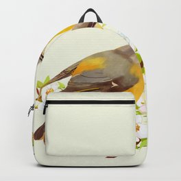 bird in cherry tree Backpack