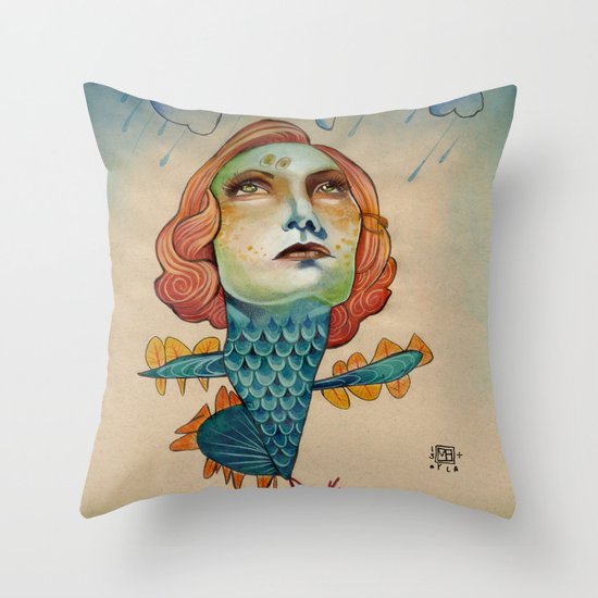 INTO THE STORM Throw Pillow