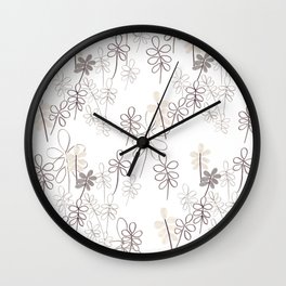 Spring leaves Wall Clock