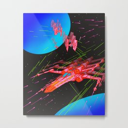 Red 5 standing by Metal Print