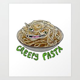 Creepy Pasta Art Print