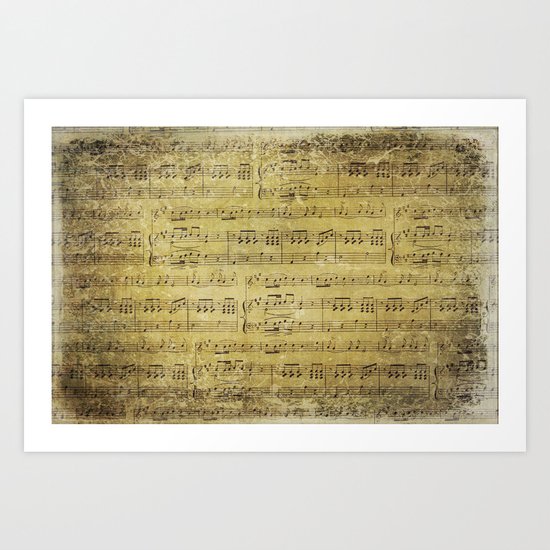 Music is what feelings sound like Art Print