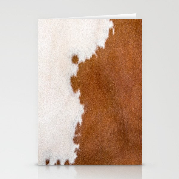 White and Brown Cowhide | Farmhouse Style Stationery Cards