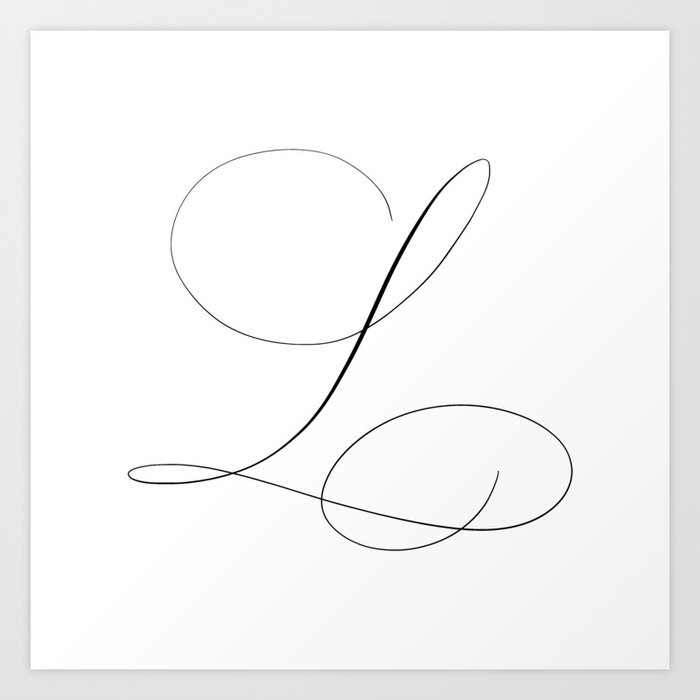 Letter l calligraphy hotsell