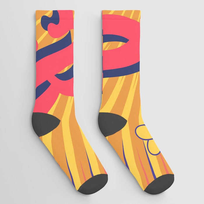 Vibe Check Psychedelic 60s Socks