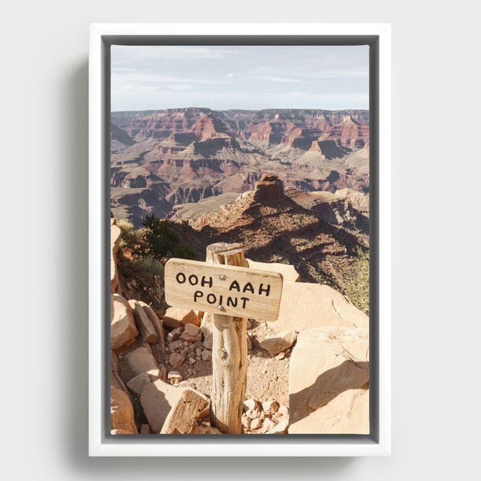 Viewpoint Grand Canyon National Park Arizona Photo | Nature Landscape Print | USA Travel Photography Framed Canvas