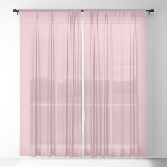 Doting Pink Sheer Curtain
