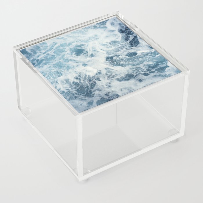 Blue Ocean Waves  Acrylic Box