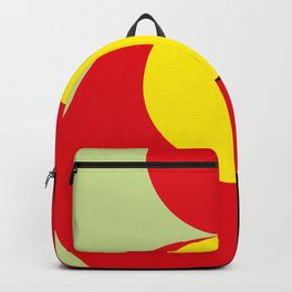 This is a sun splitting the sky in two sides, one black, one green. Spitting deep red round rays. Backpack | Design, Flat, Illustrator, Illustration, Lines, Graphicdesign, 2D, Drawing, Pattern, Geometry 