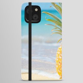 Aloha Pineapple Beach Kanahā Maui Hawaii iPhone Wallet Case