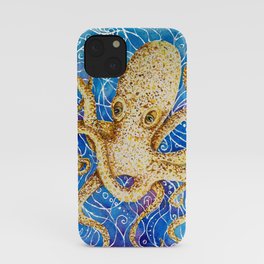 La pieuvre - Contemporary Watercolor Octopus Painting iPhone Case