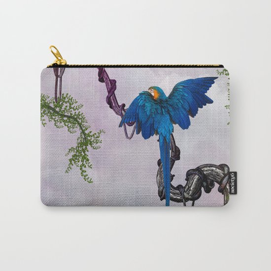 Wonderful blue parrot Carry-All Pouch