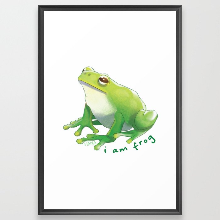 I Am Frog | Hana Stupid Art Framed Art Print