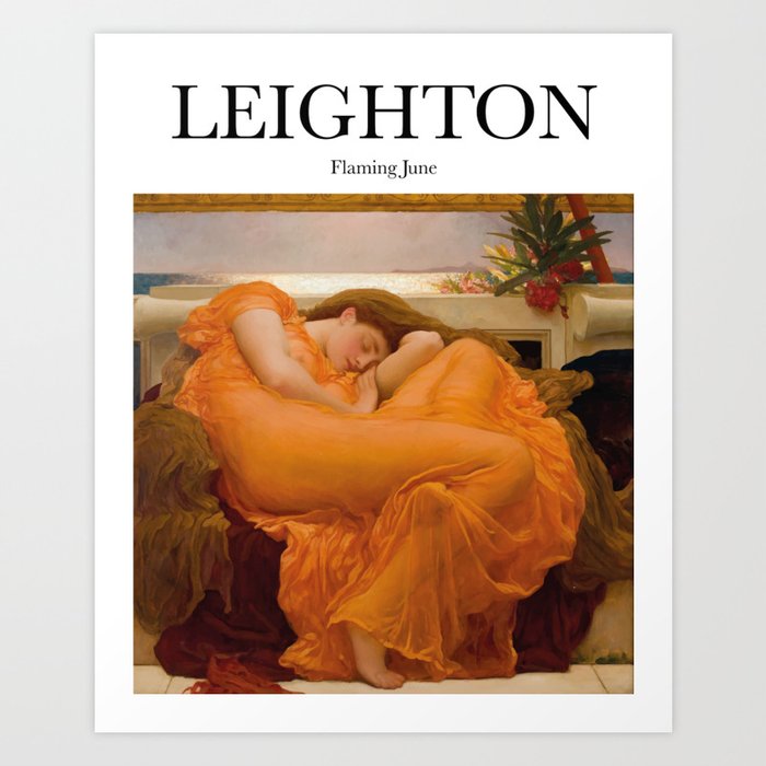 Leighton - Flaming June Art Print