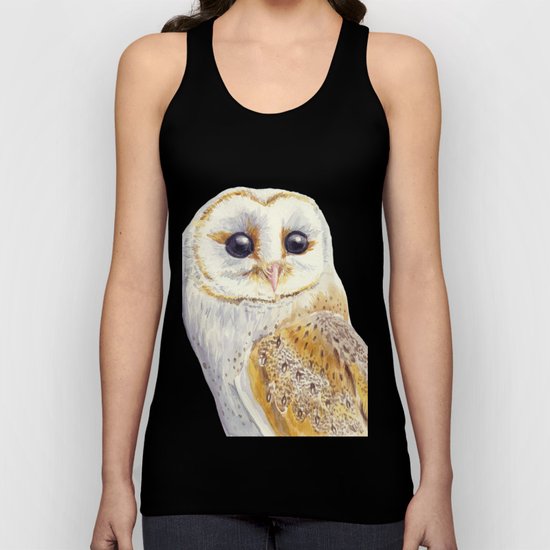 Owl bird Unisex Tank Top