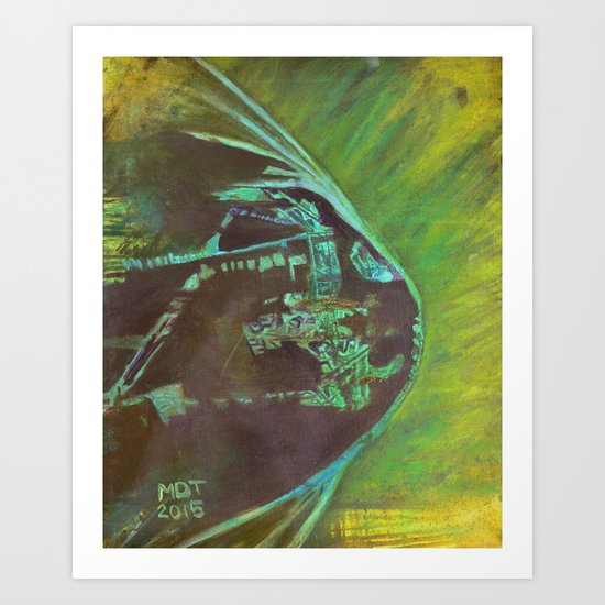 Heavy Metal Hamster Art Print