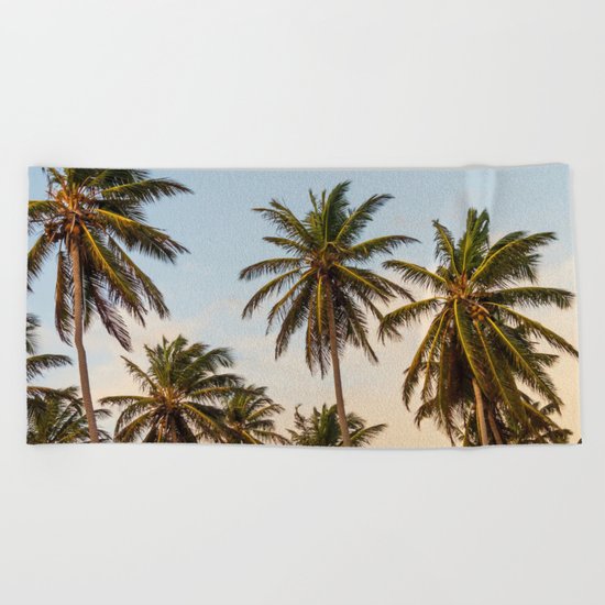Chilling Palm Trees Beach Towel