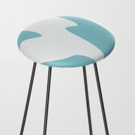 Blue marble Counter Stool