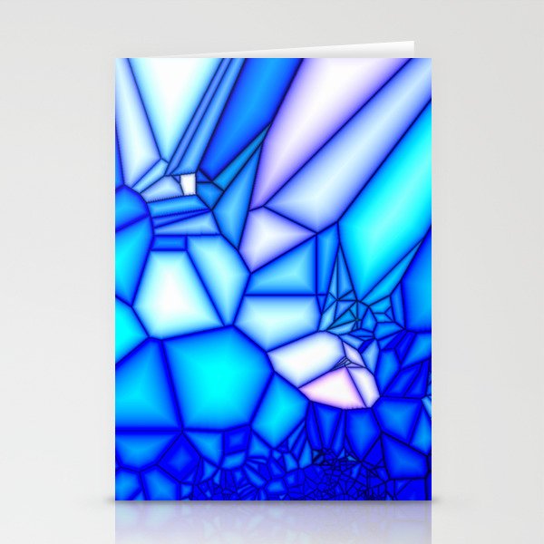 Glowing blue Stationery Cards