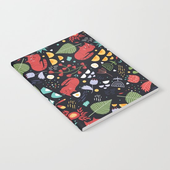cats and flowers Notebook