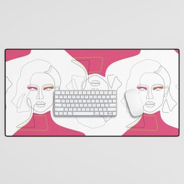 Chic Pink Desk Mat