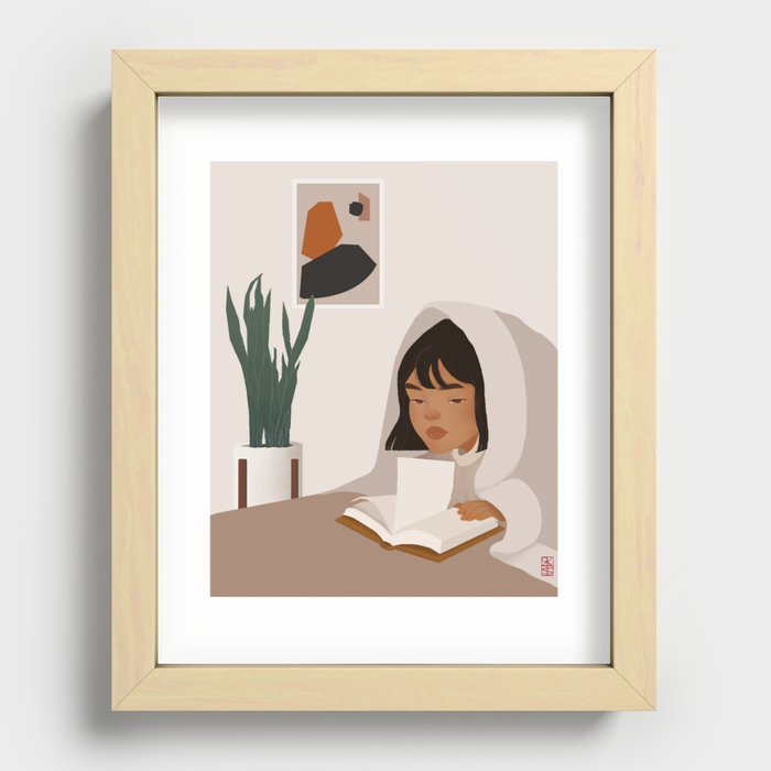 Cozy Night In Recessed Framed Print