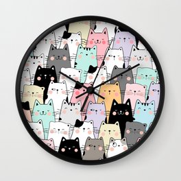 Meow-Meow-Beans Wall Clock