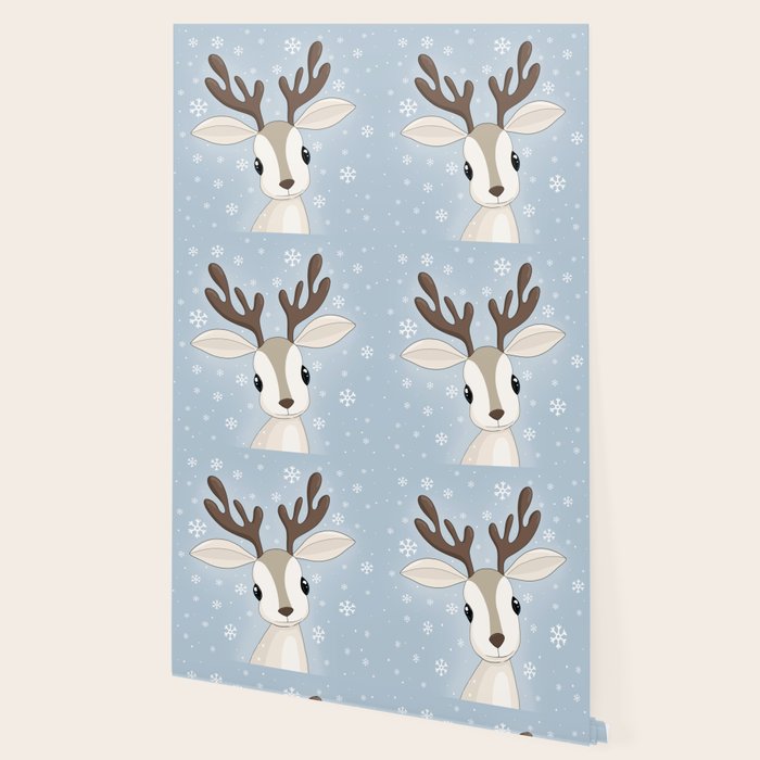 Cute Reindeer Wallpaper By Momcilobjekovic Society6