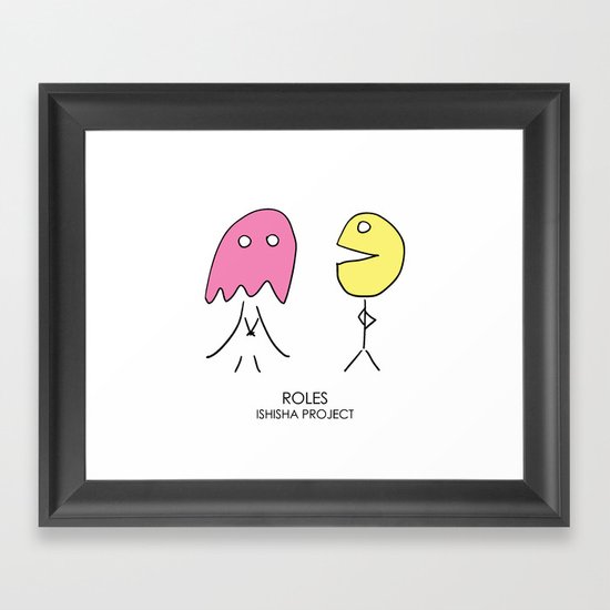 ROLES by ISHISHA PROJECT Framed Art Print