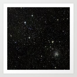 Space - Stars - Starry Night - Black - Universe - Deep Space Art Print