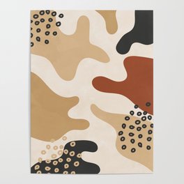 Organic Abstract Shapes 1 Poster