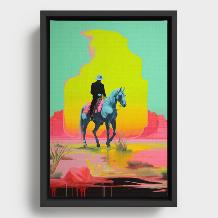 Neon West - S4 - 08 Framed Canvas