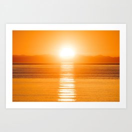 Salish Sea Sunset Art Print