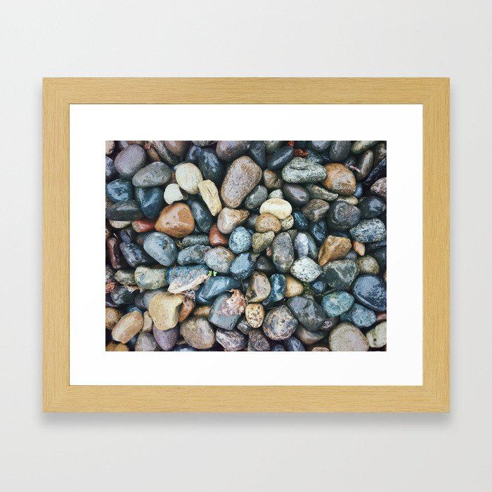 Sea Pebbles Framed Art Print