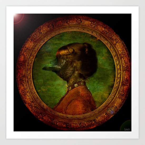 Miss Crow Art Print