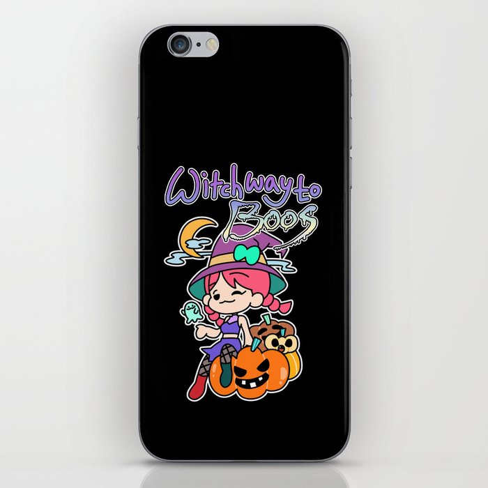 Witch way to boos iPhone Skin