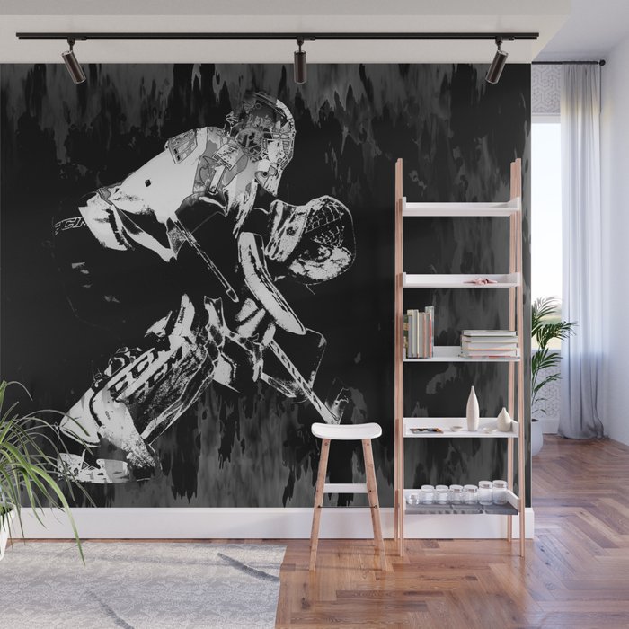 Ice Hockey Goalie Wall Mural By Gifts Society6 Ice Hockey Goalie Wall Mural By