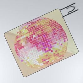 Disco Ball – Pink Ombré Picnic Blanket