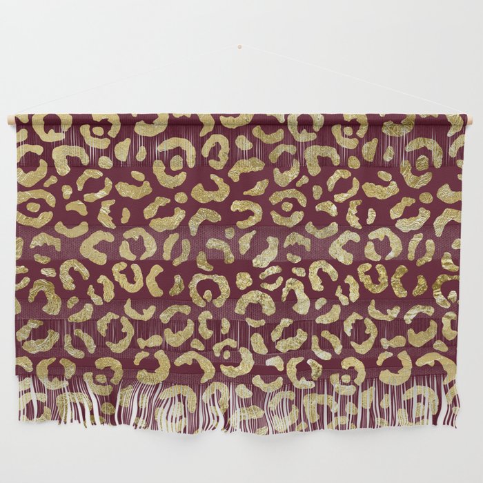 Foil Glam Leopard Print 04 Wall Hanging