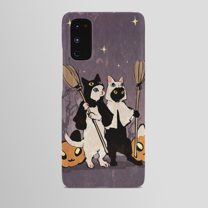 halloween cats Android Case