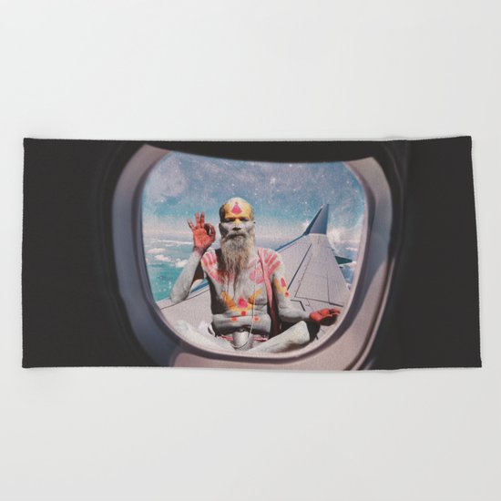 EVERYTHING IS OKAY - YOGI MEDIATION Beach Towel