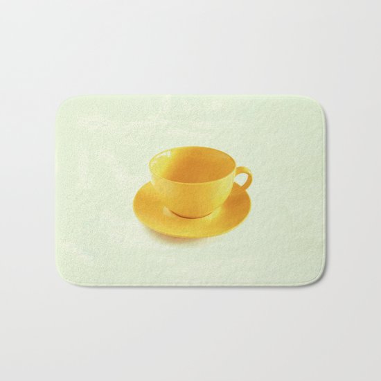 Yellow Cup Bath Mat