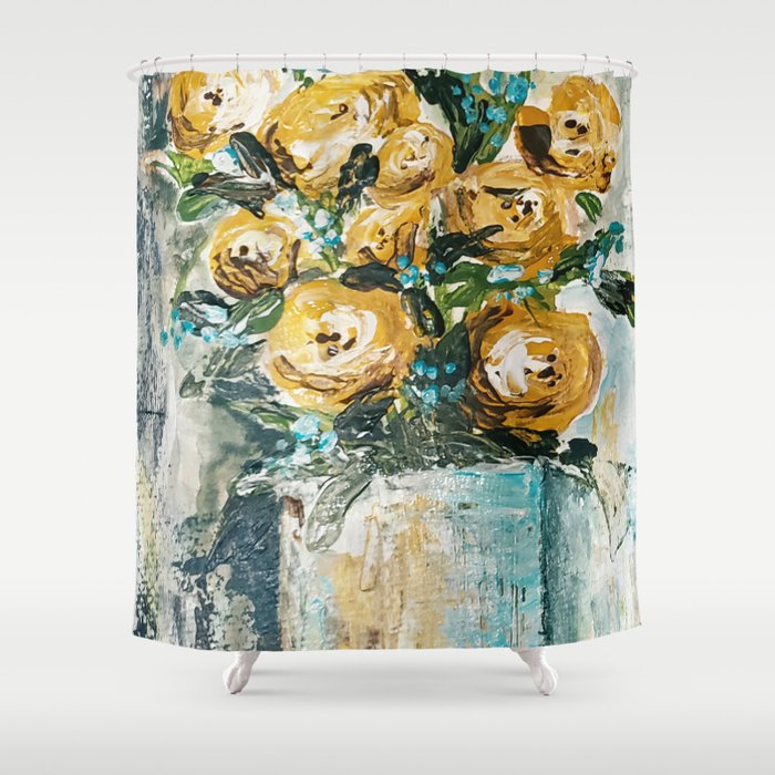 Happiness in Shadows Shower Curtain
