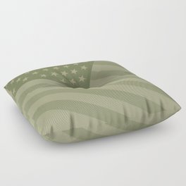 Camo Stars and Stripes – USA Flag in Military Camouflage Colors [FalseFlag 1] Floor Pillow