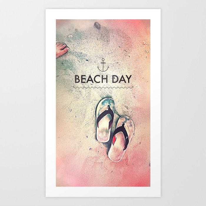 Beach Day Art Print
