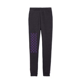 Anchors (Violet & White Pattern) Kids Joggers
