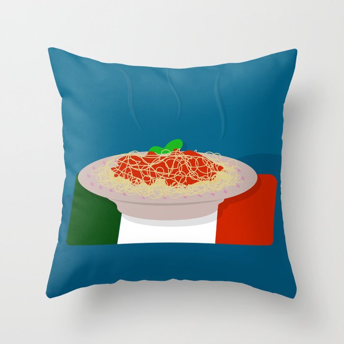 Italian Pasta Throw Pillow