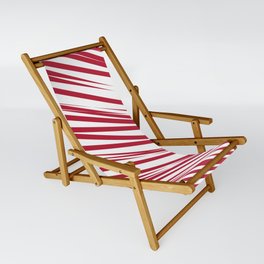Strawberry stripes background Sling Chair