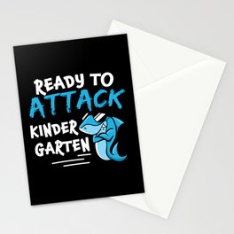 Ready To Attack Kindergarten Shark Stationery Card
