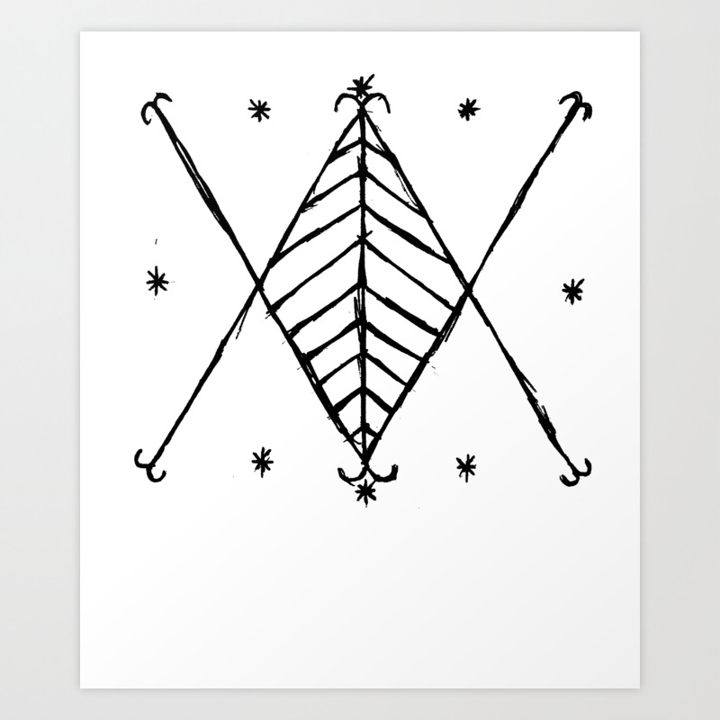 Ayizan Voodoo Veve Symbol Art Print by M.T. Stewart | Society6